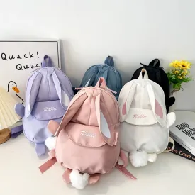 Cute Cartoon Bunny Ears Backpack for Kids - Back to School Collection