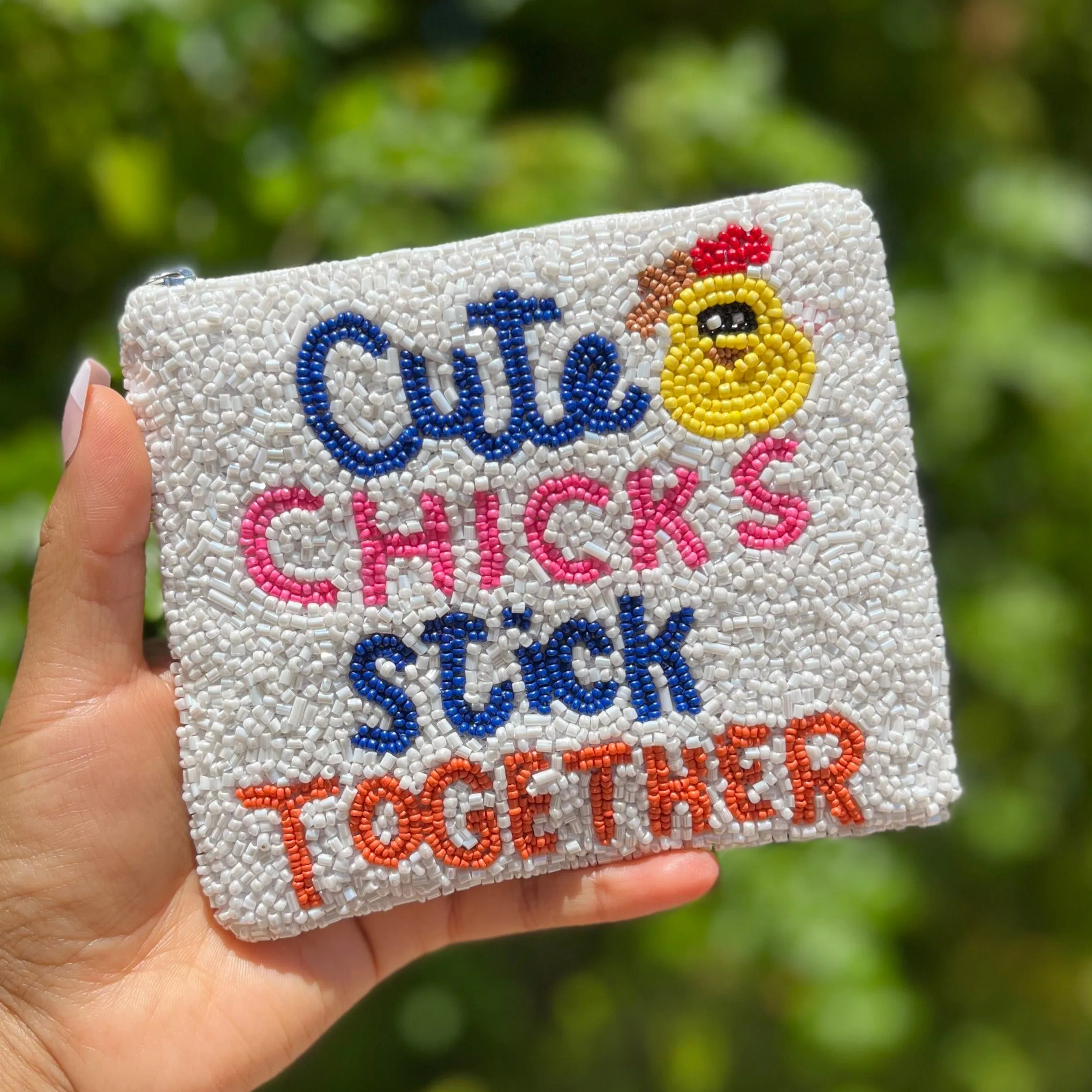 Cute Chicks Stick Together Coin Purse