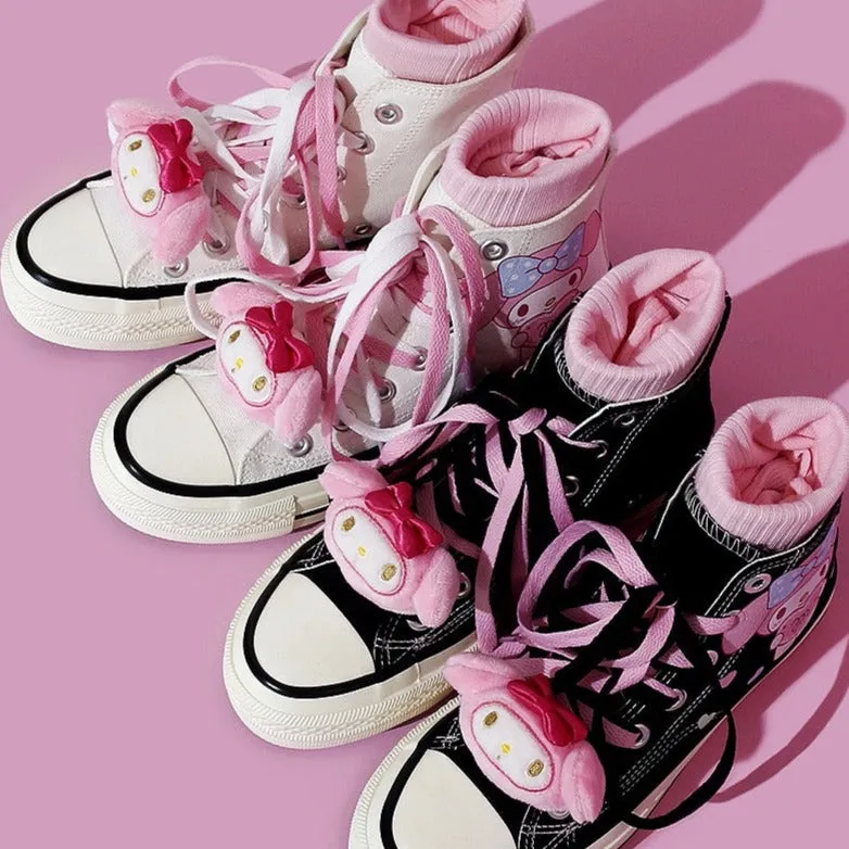 Cute Kawaii My Melody High Top Canvas