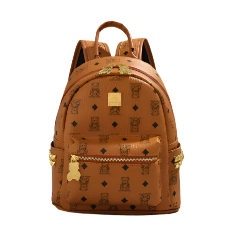 Cute Luxurious Designer Style 100% Leather Backpack