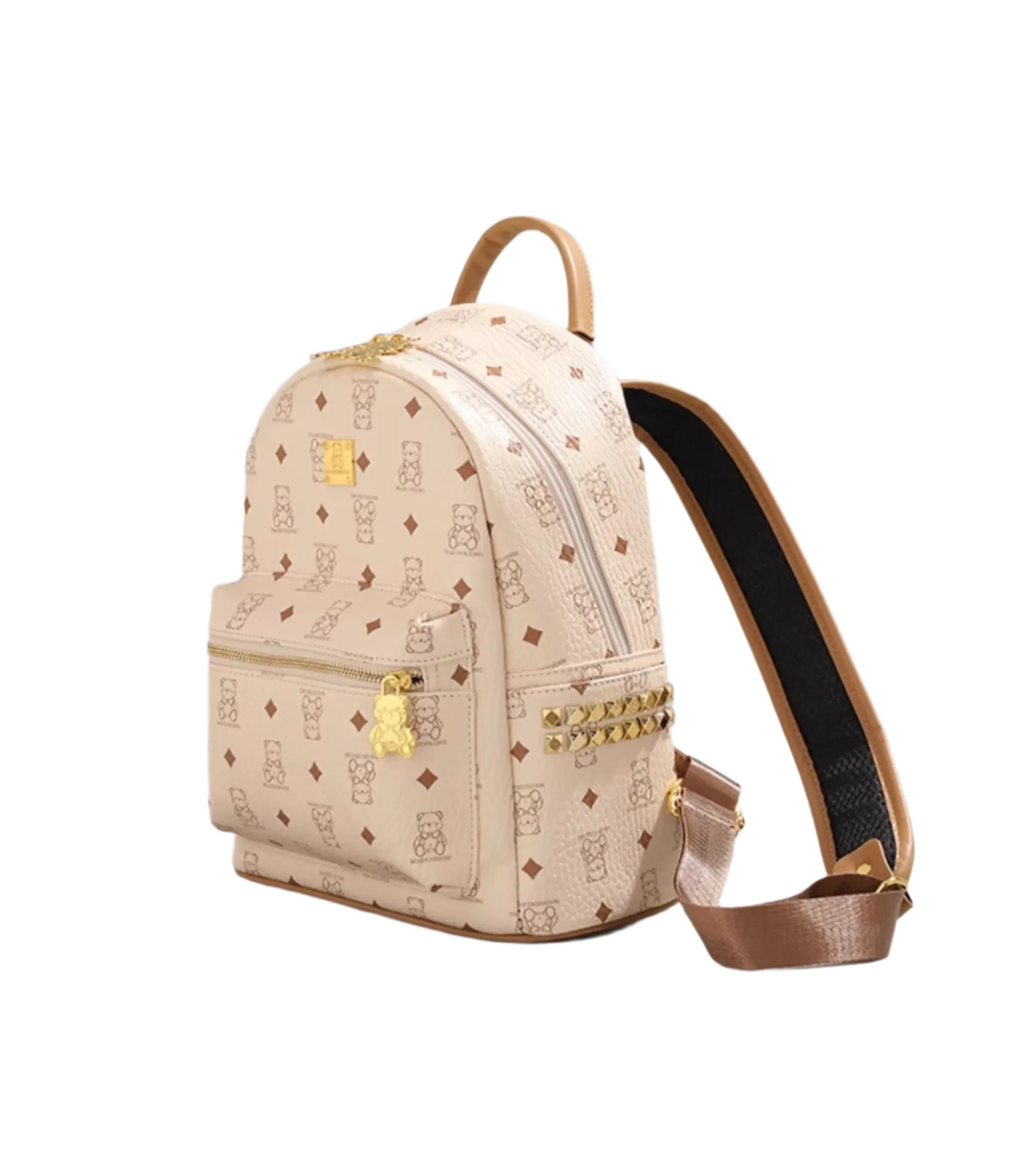 Cute Luxurious Designer Style 100% Leather Backpack