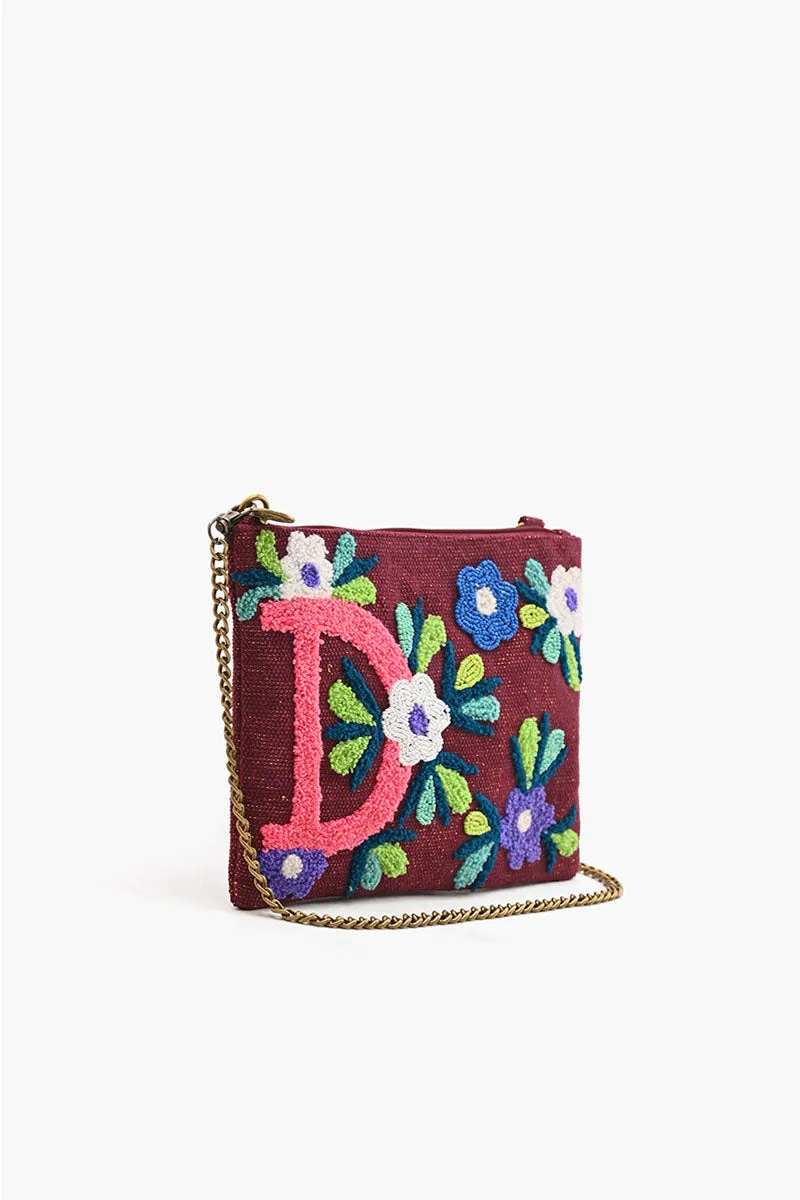 D Floral Crossbody Bag