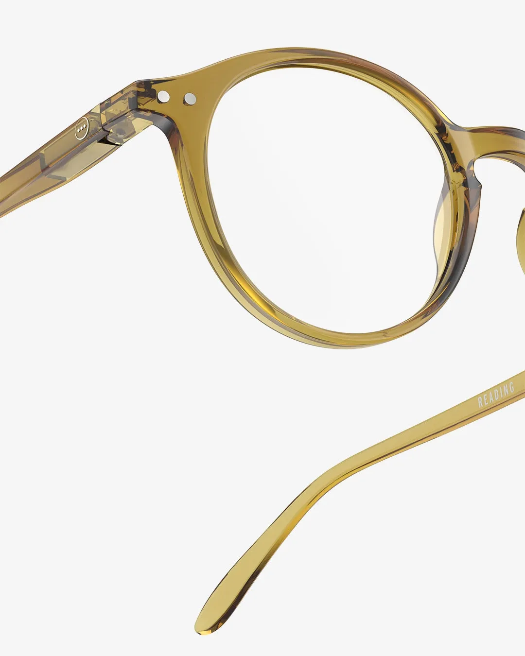 #D Reading Glasses - Golden Green