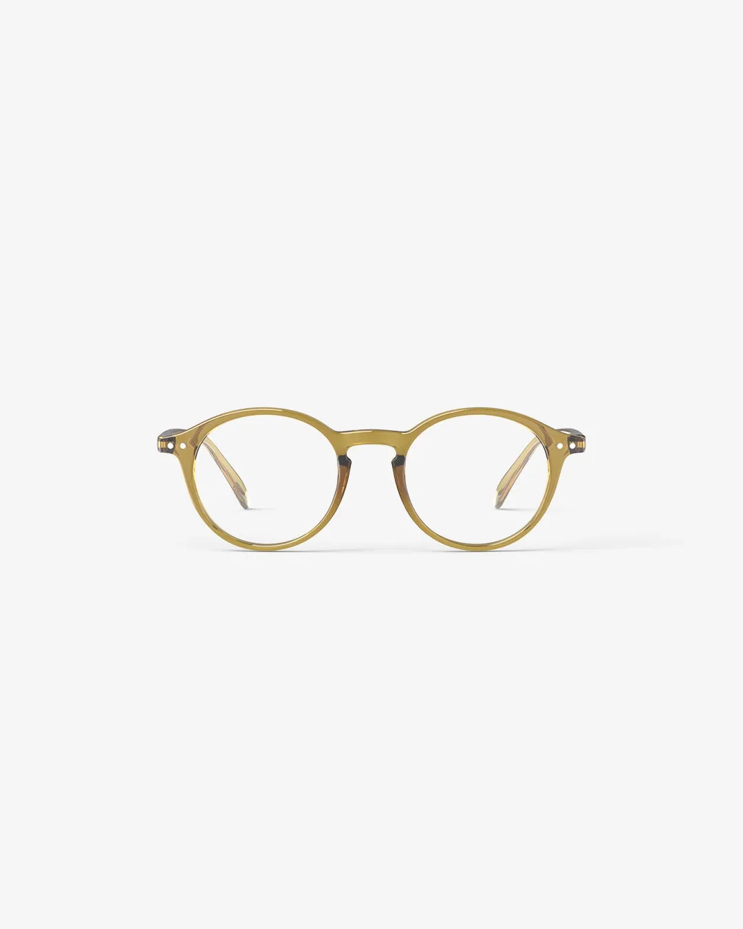 #D Reading Glasses - Golden Green