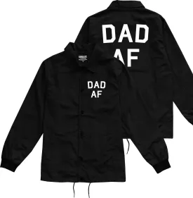 Dad AF New Father Funny Mens Coaches Jacket