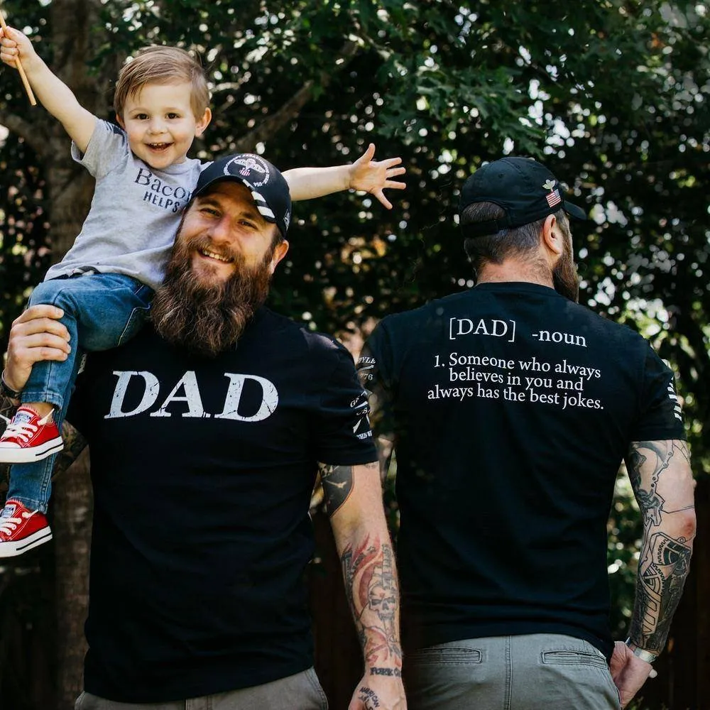 Dad Defined T-Shirt - Black