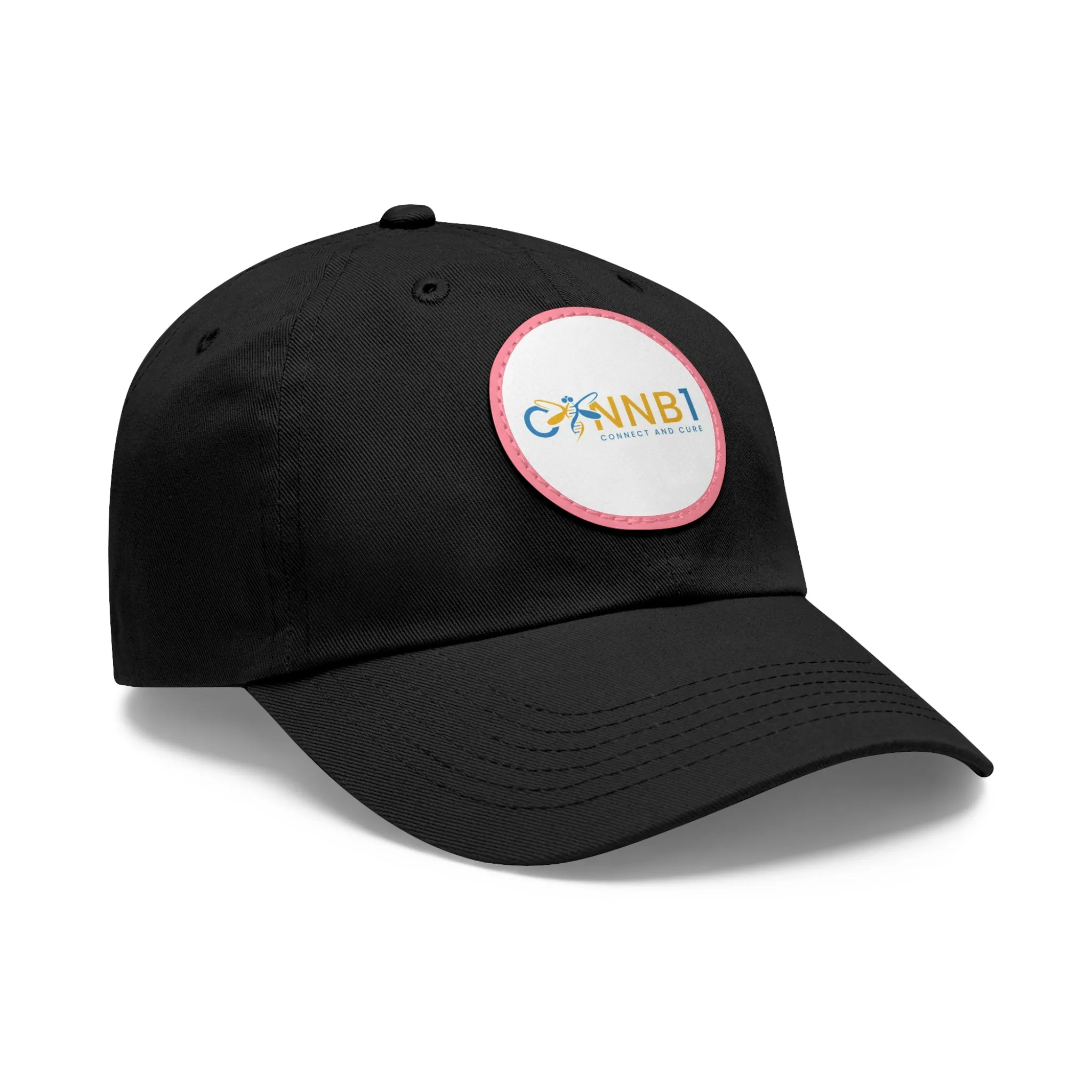 Dad Hat with Leather Patch (Round)