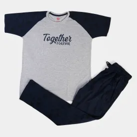 Dad Night Suit Together Forever  - NAVY