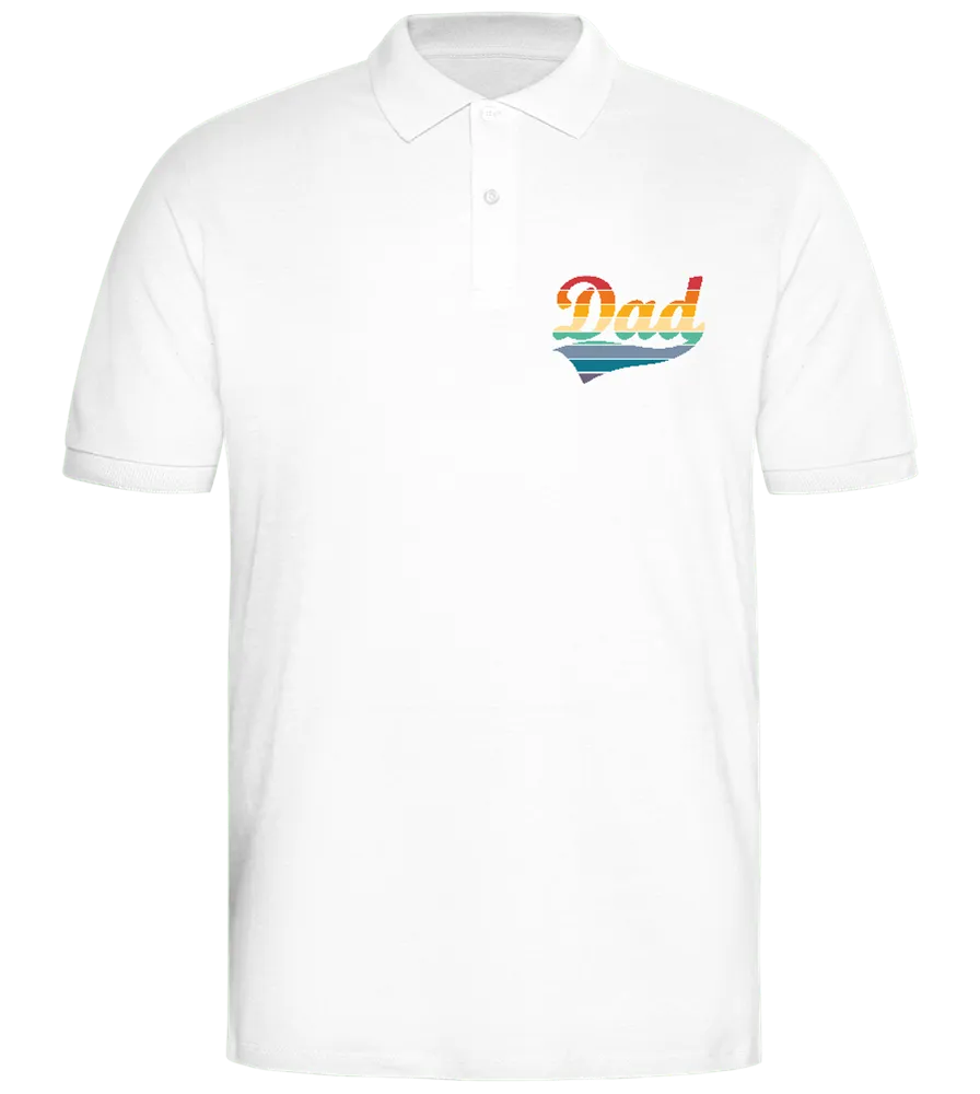 Dad Retro Design - Comfort men's polo shirt