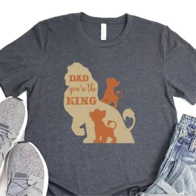 Dad You're The King - Father's Day Graphic T-Shirt -  T-shirt T-Shirt For Dad