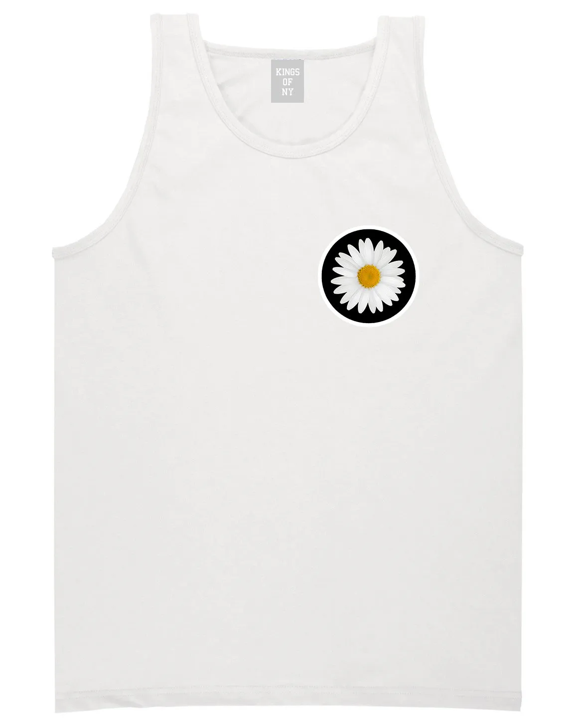 Daisy Flower Chest Mens Tank Top Shirt