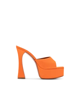 Dalida Satin Platform Heeled Sandals