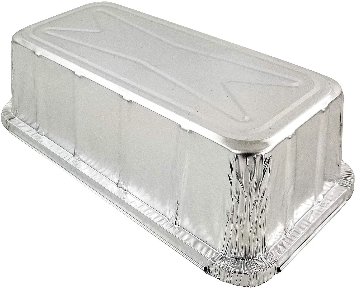 D&W Fine Pack A86 2 lb. Aluminum Foil Closable Loaf Pan 500/CS