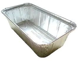 D&W Fine Pack A86 2 lb. Aluminum Foil Closable Loaf Pan 500/CS