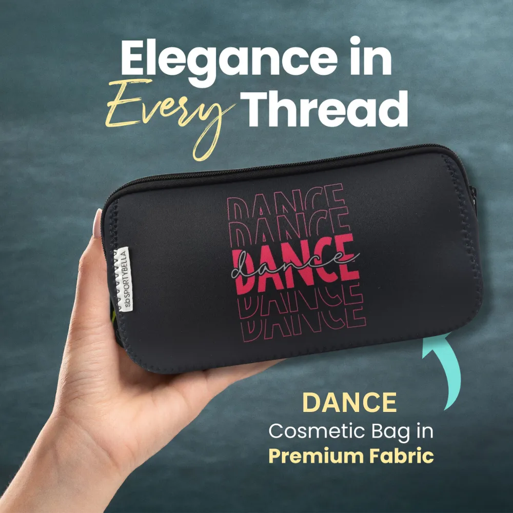 Dance Cosmetic Bag  & Scrunchie Gift Bundle