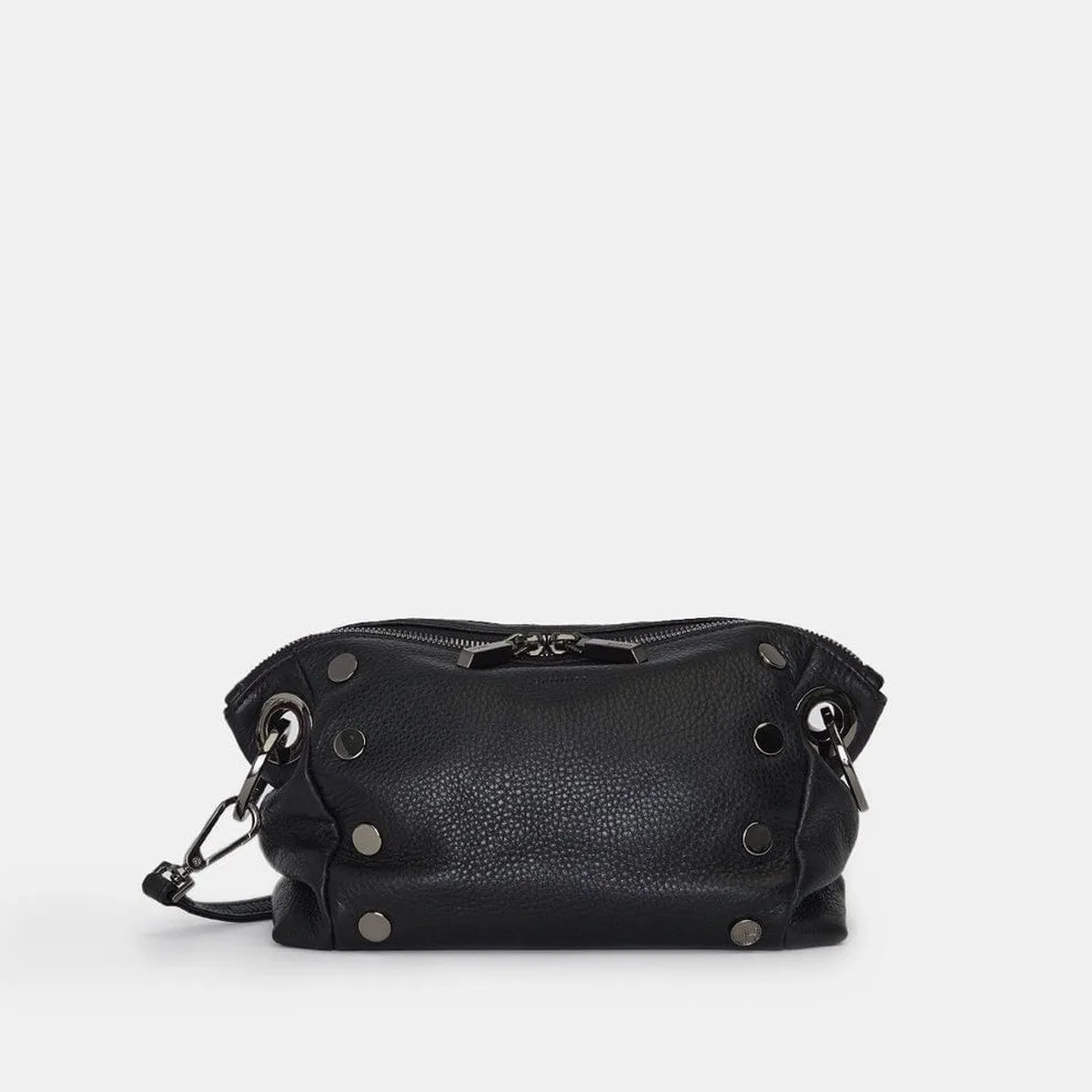 DANIEL CROSSBODY CLUTCH SML - Black/Gunmetal