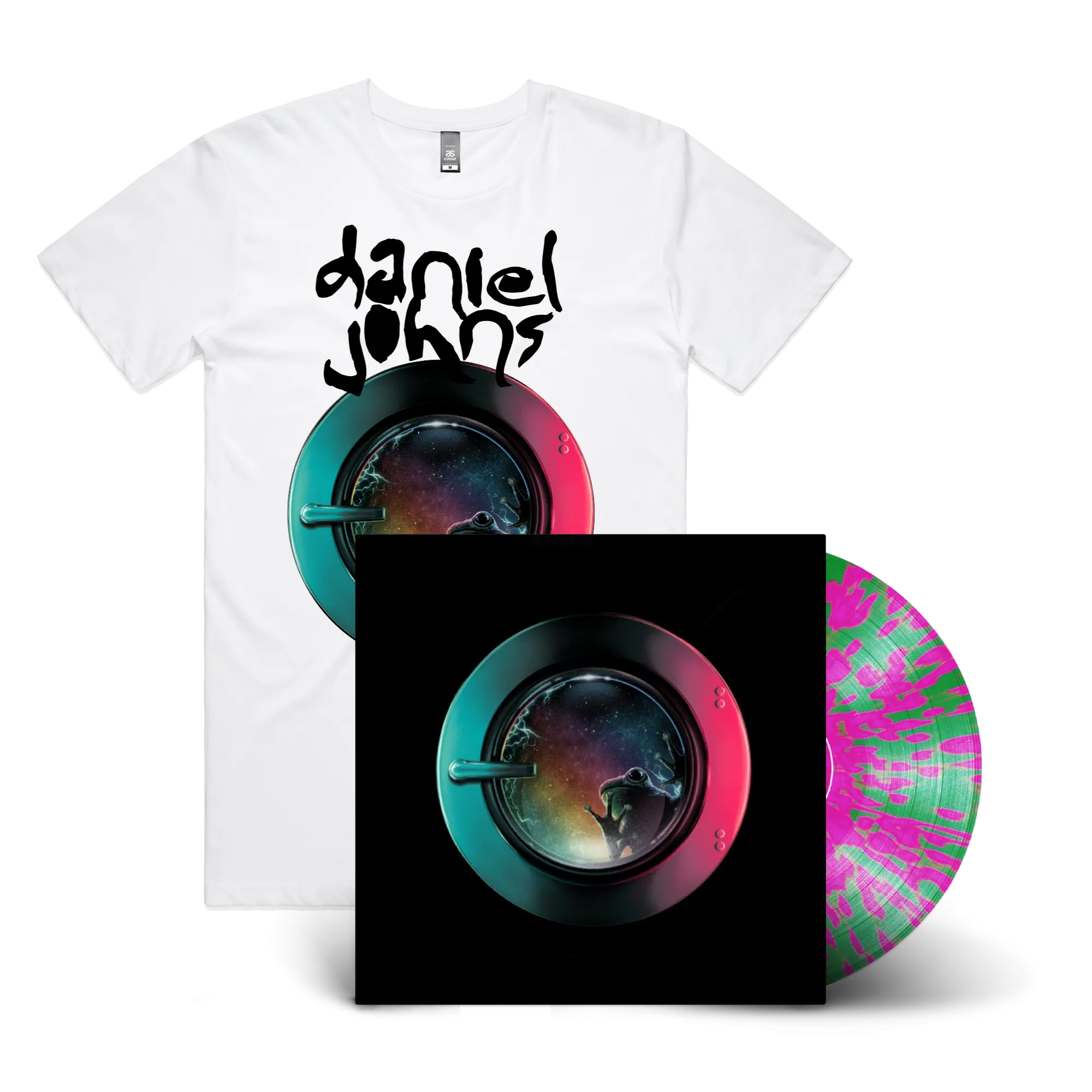 Daniel Johns / FutureNever Emerald Green w/ Pink Splatter Vinyl and Tee Bundle (Spotify Fans First Exclusive Edition) ***PRE-ORDER***