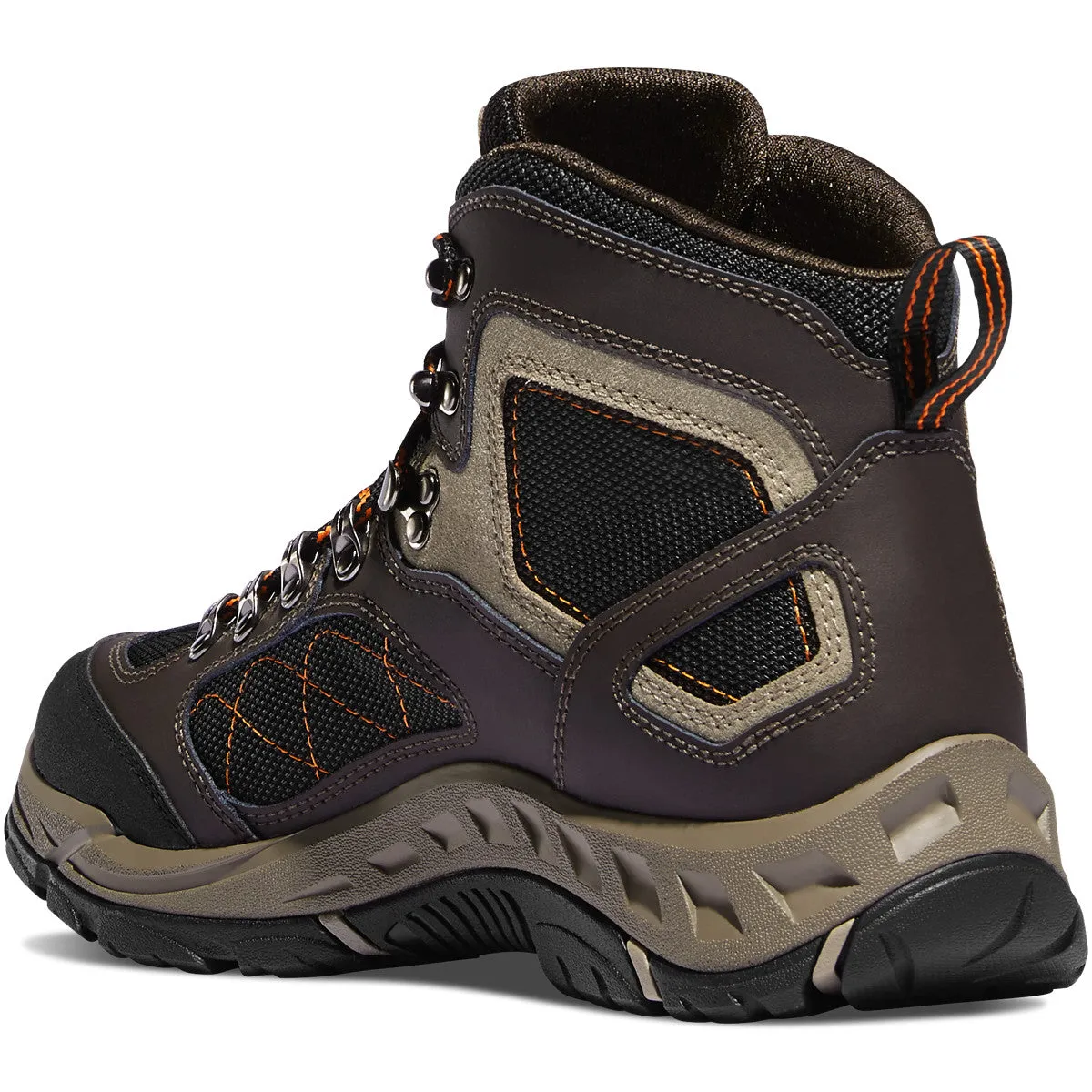 Danner Men`s Boots #61360 | TrailTrek 4.5" Brown/Orange Vibram Sole Outdoor Boots