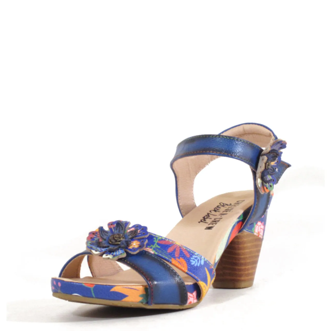 Daphne Retro Floral Heels