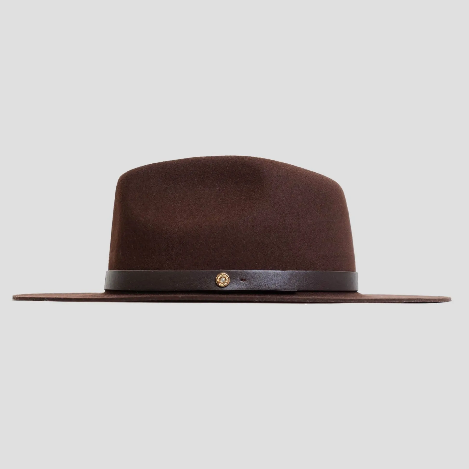 Dapper Men's Felt Fedora Hat–Olive Green