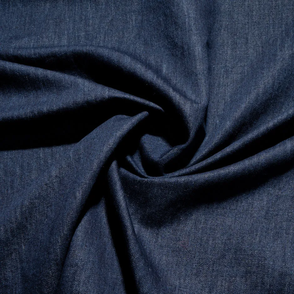 Dark Cobalt Blue Pure Cotton Denim