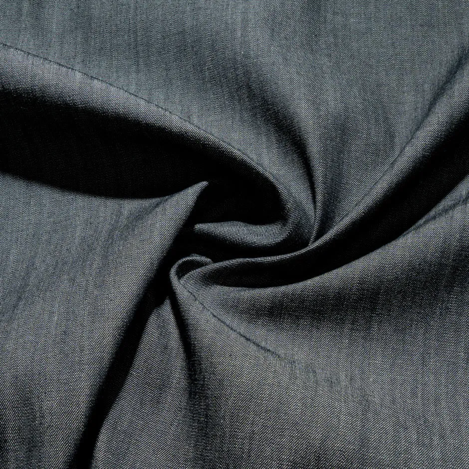 Dark Slate Grey Pure Cotton Denim