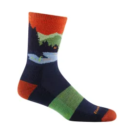 Darn Tough Vermont Men's Close Encounters Micro Crew Midweight Hiking Sock - Eclipse