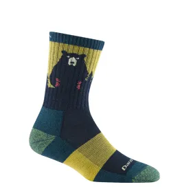 Darn Tough Women's Bear Town Micro Crew Lightweight Hiking Sock in Dark Teal