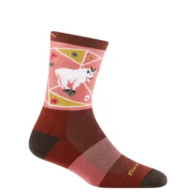 Darn Tough Women's Critter Club Micro Crew Lightweight Hiking Sock in Canyon