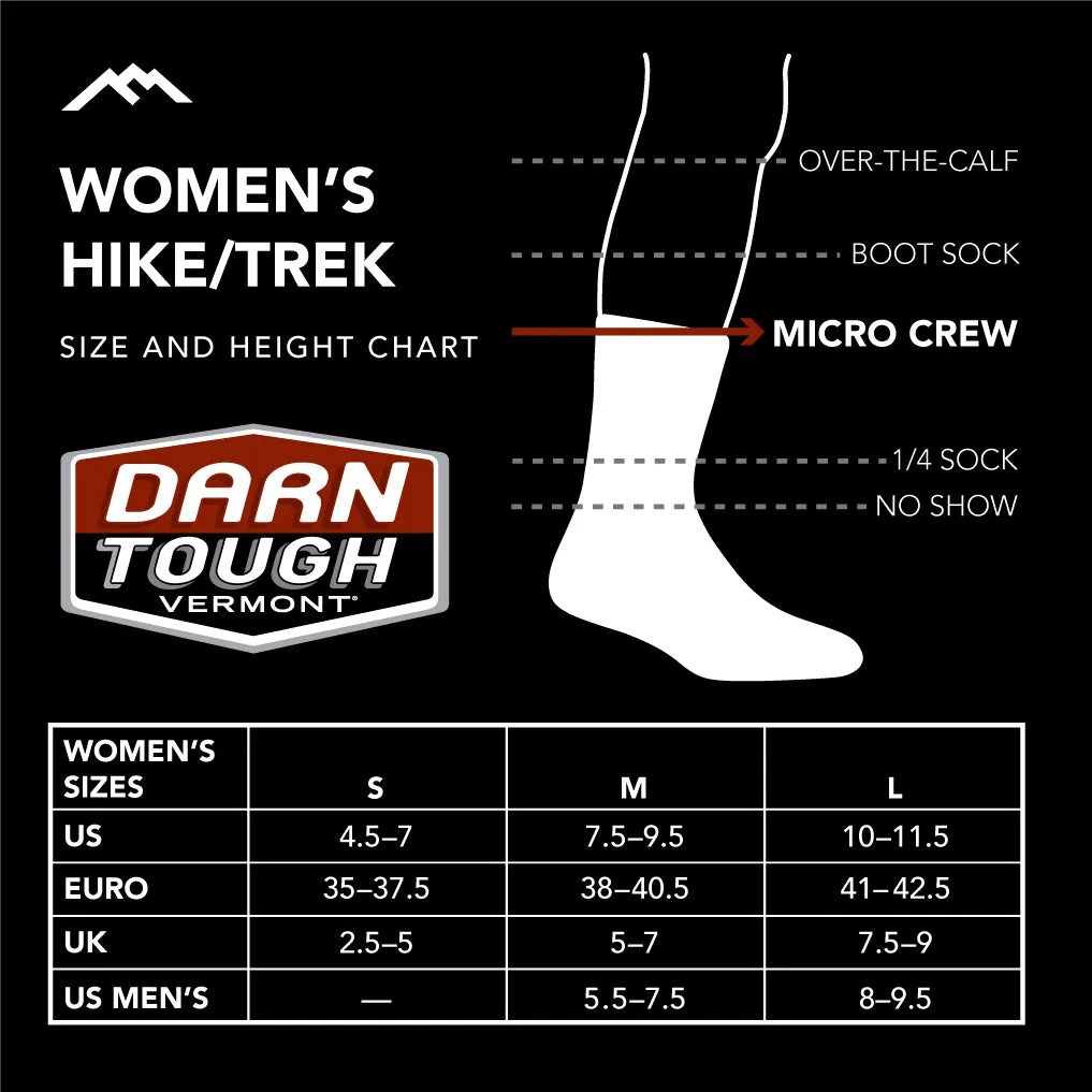 Darn Tough Women's Hiker Micro Crew Midweight with Cushion sage