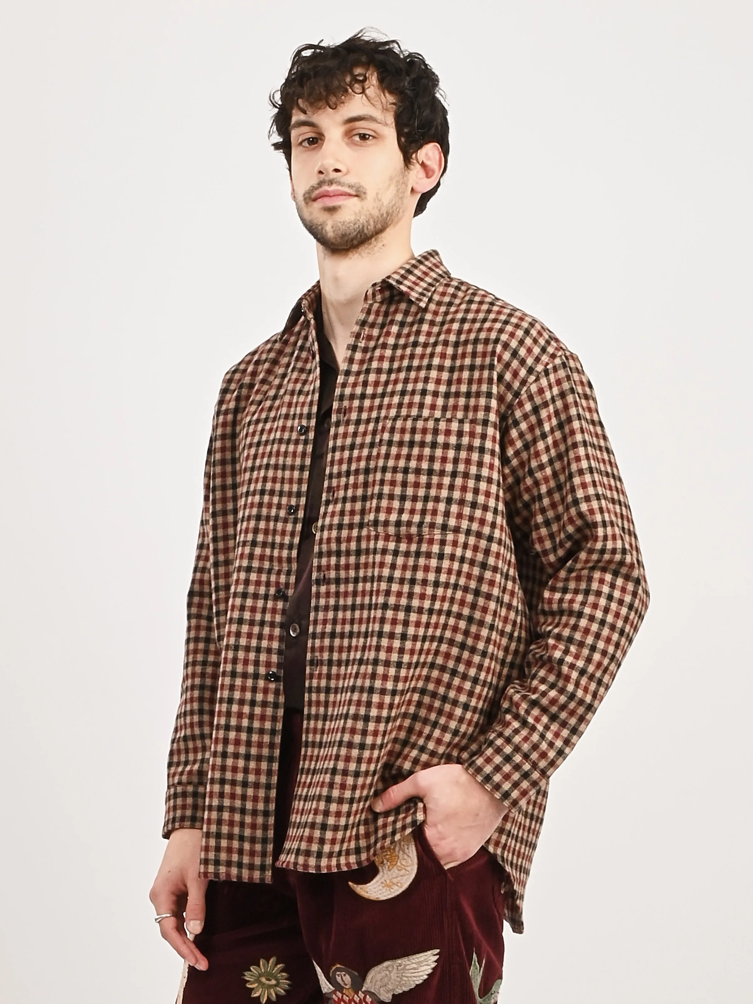 Dasa Check Red Garson L/S Shirt