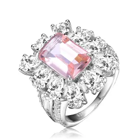 Dauphine Rose Halo Cocktail Ring