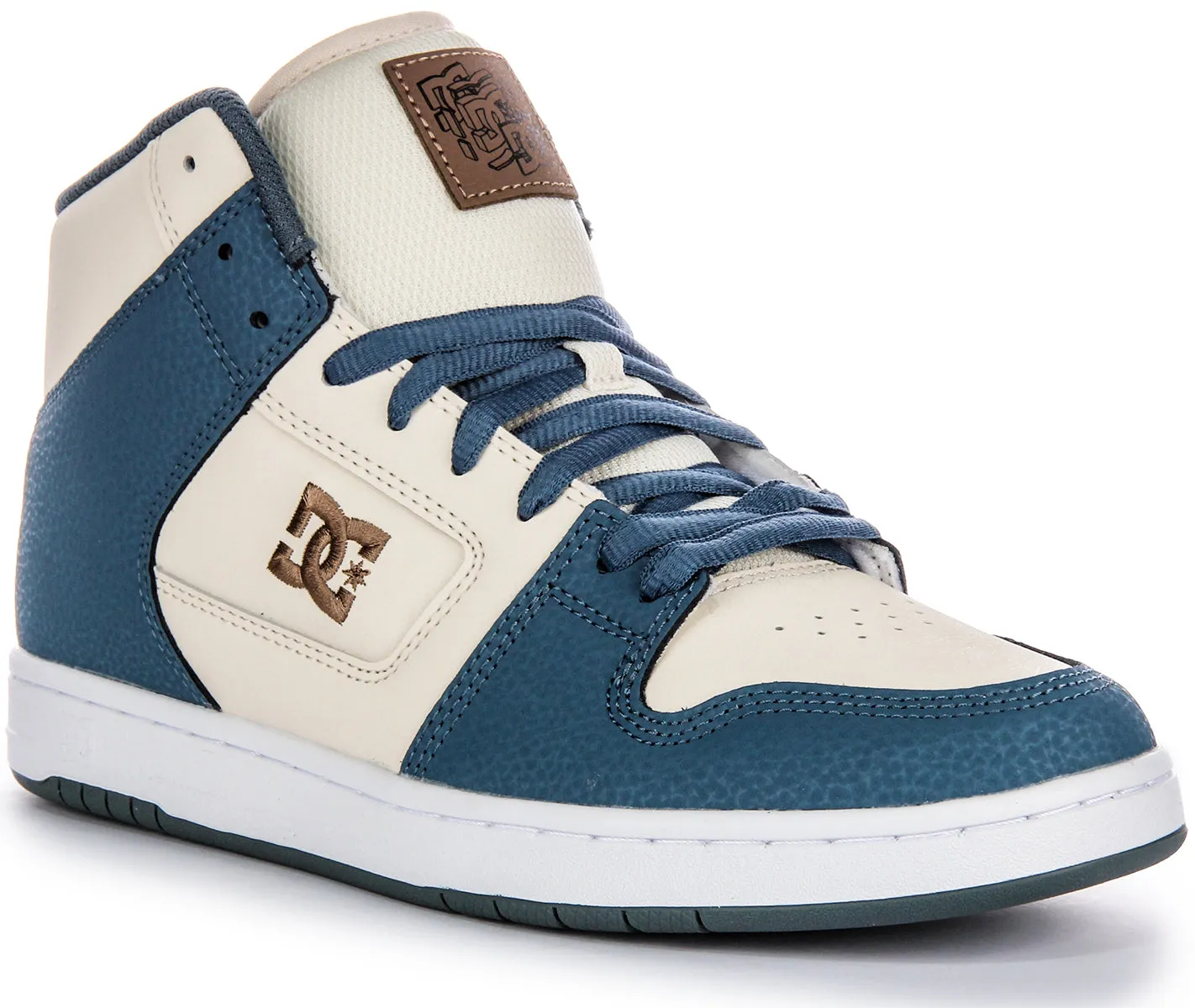 Dc Shoes Manteca 4 Hi In Blue Beige For Men