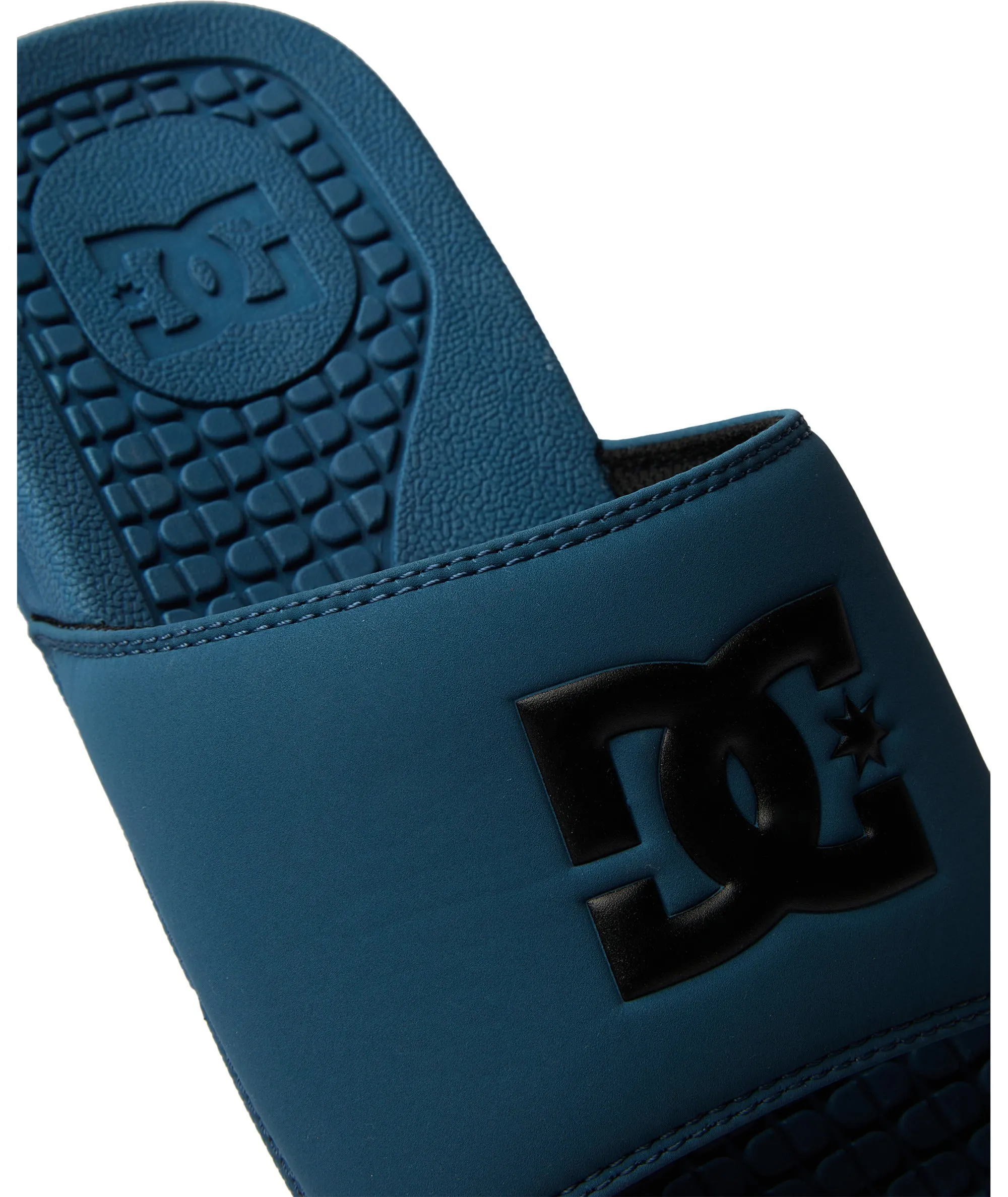 DC Shoes Mens Bolsa Leather Sliders