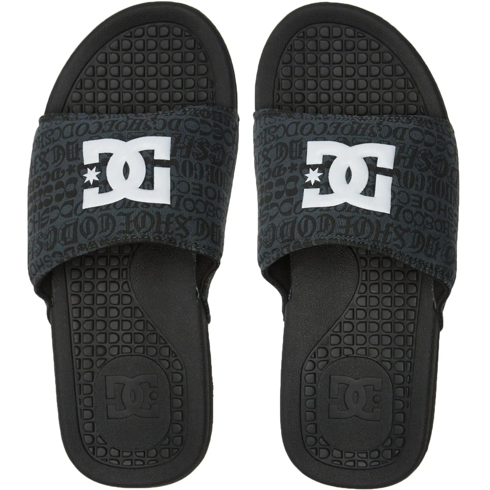 DC Shoes Mens Bolsa Leather Sliders