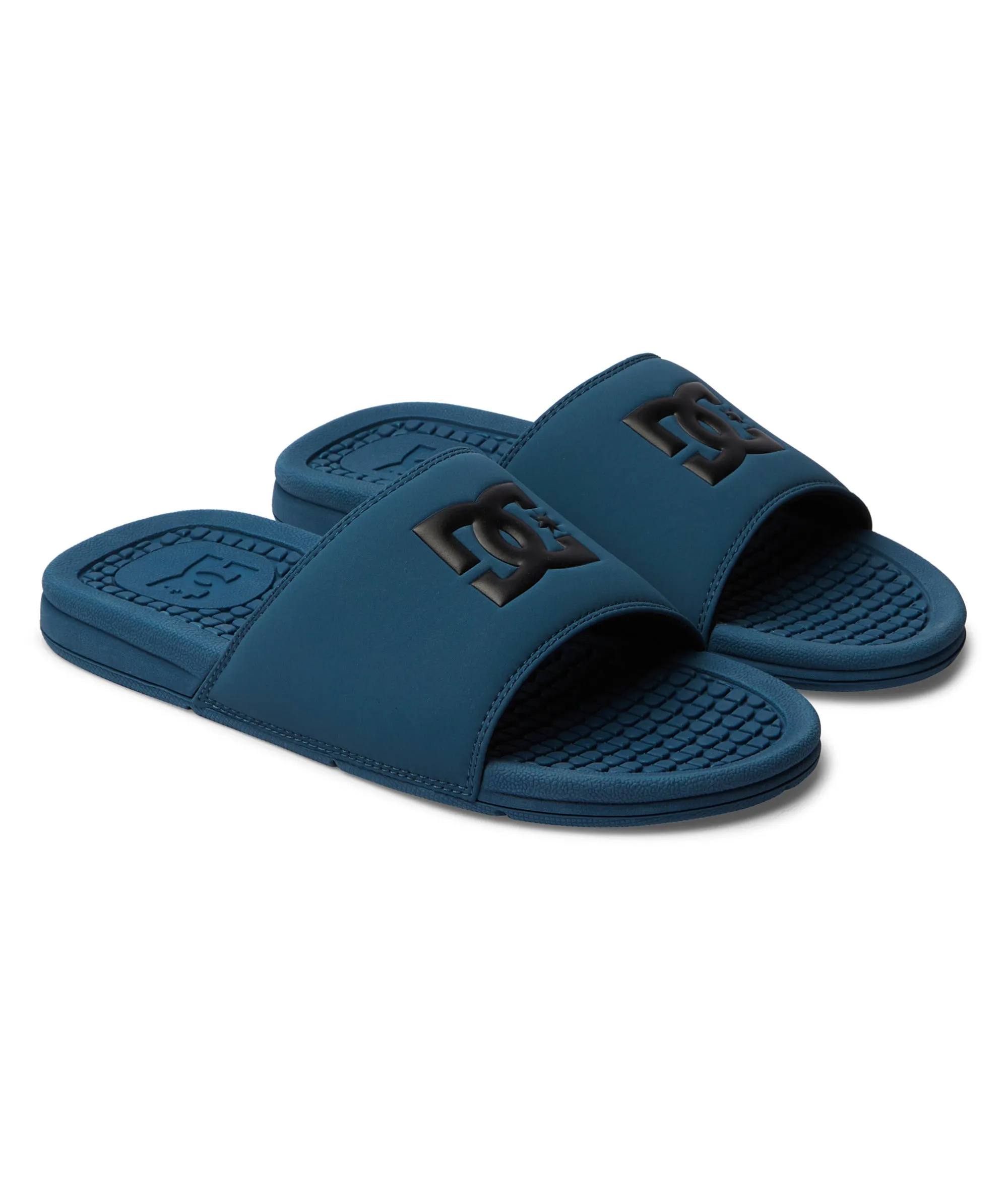 DC Shoes Mens Bolsa Leather Sliders