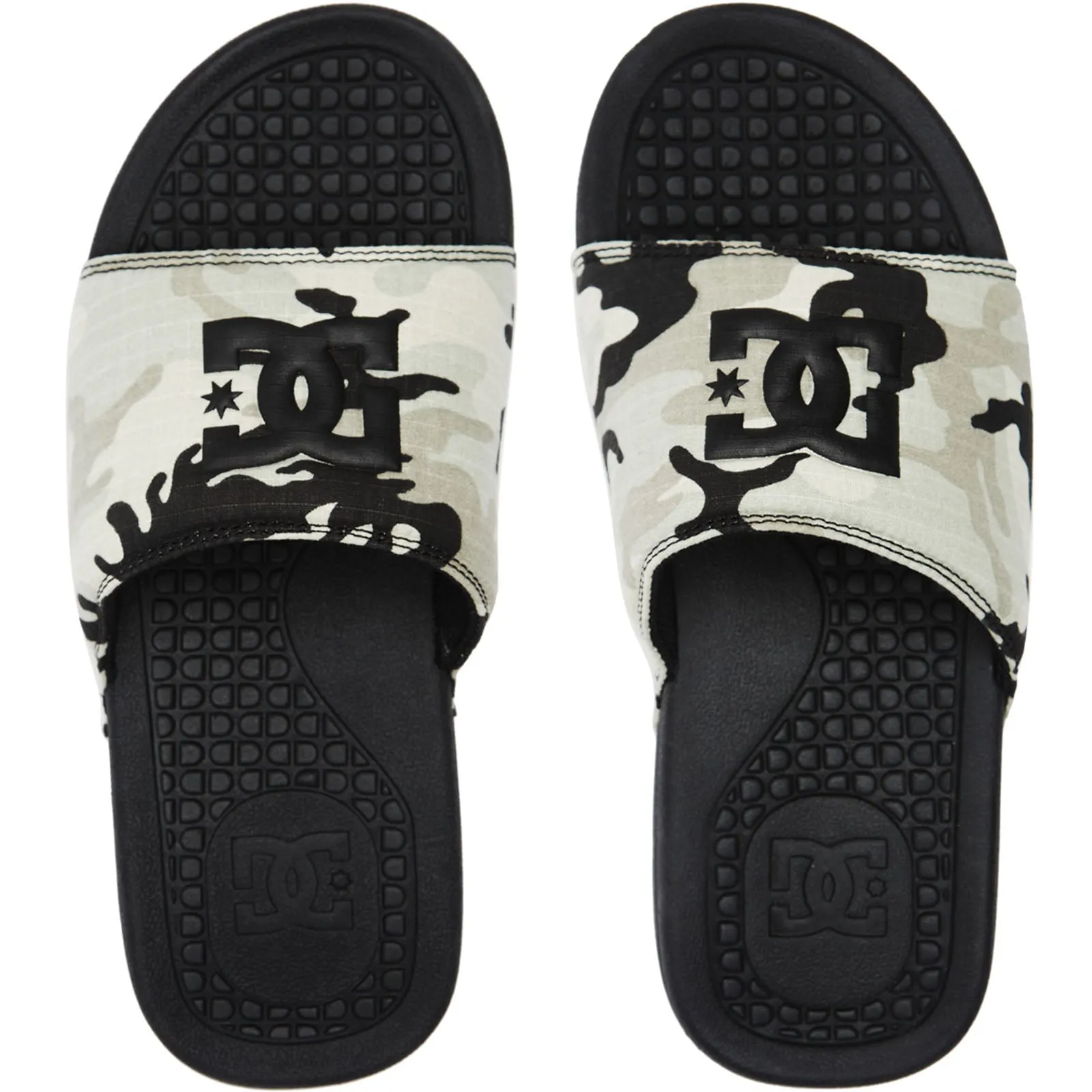 DC Shoes Mens Bolsa Leather Sliders