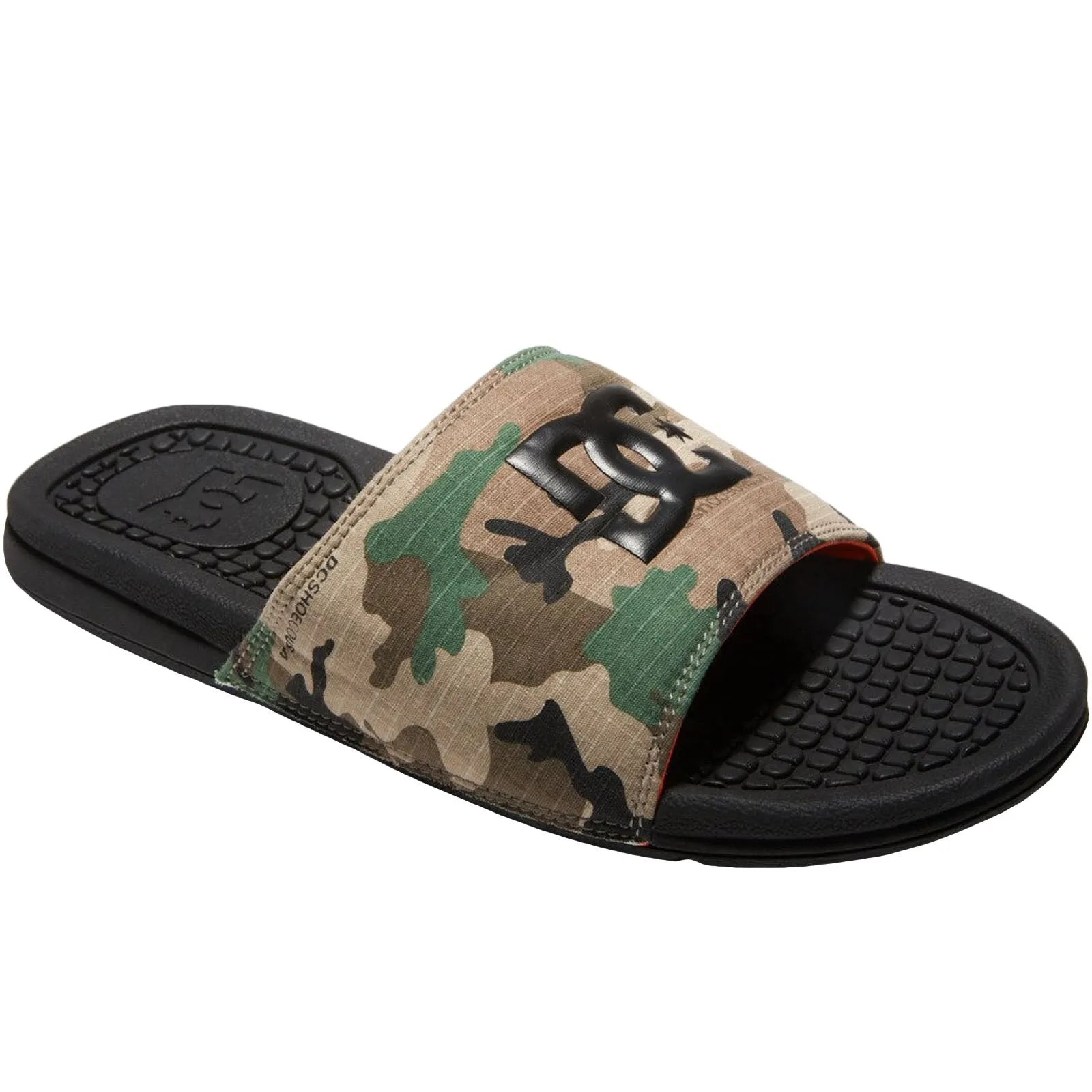 DC Shoes Mens Bolsa Leather Sliders