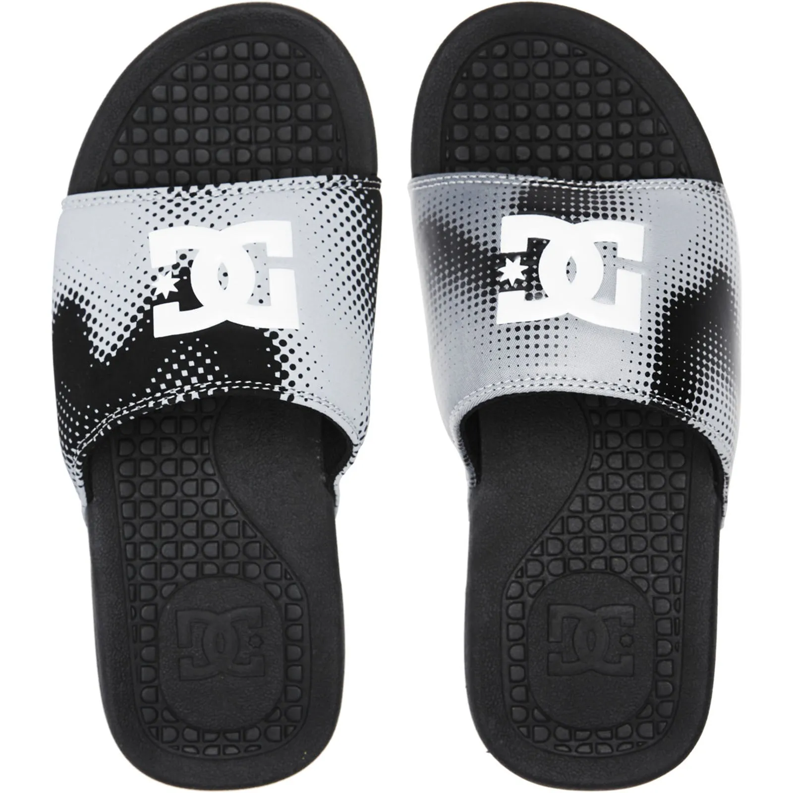 DC Shoes Mens Bolsa Leather Sliders