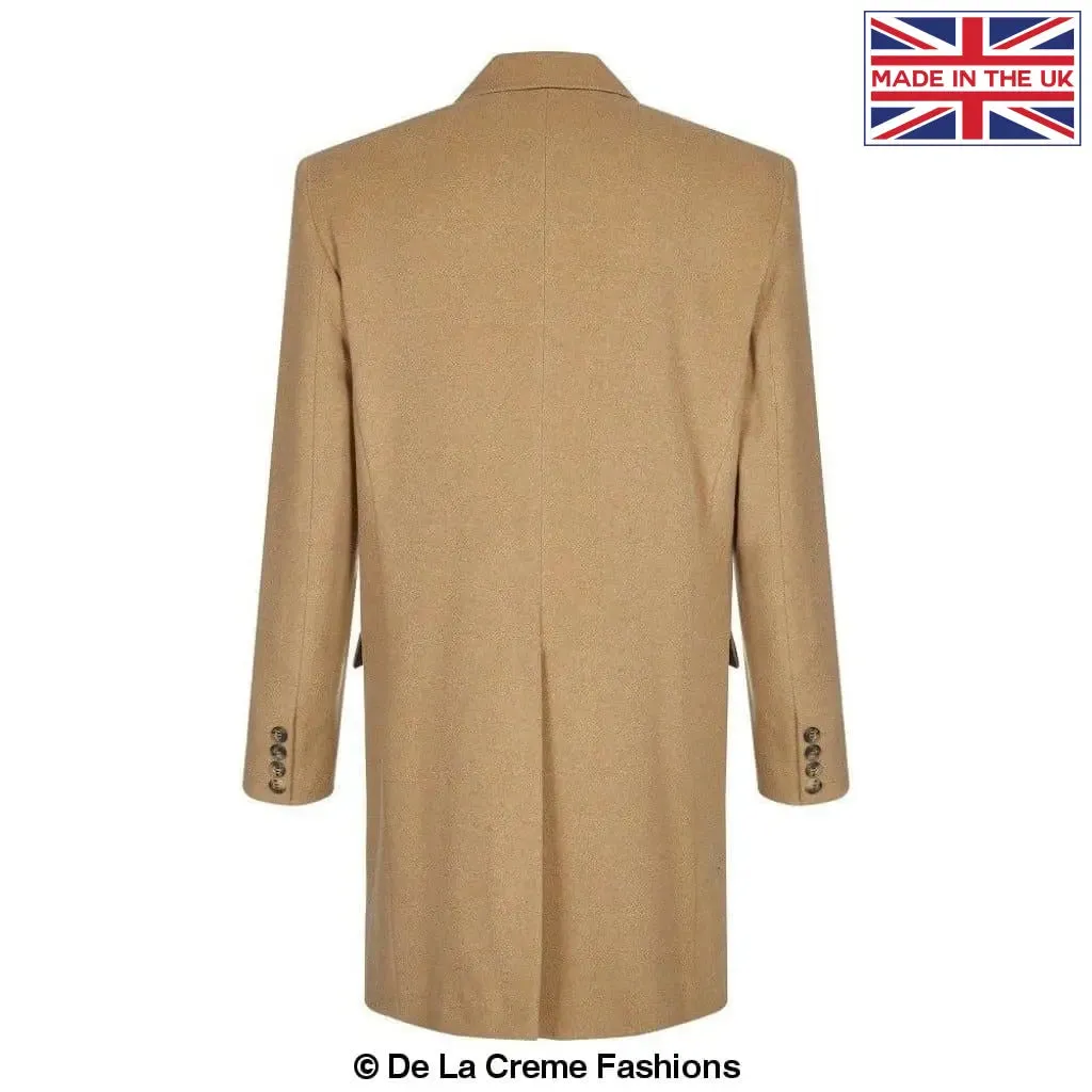 De La Creme MAN - Wool Blend Single Breasted Retro Mod Coat