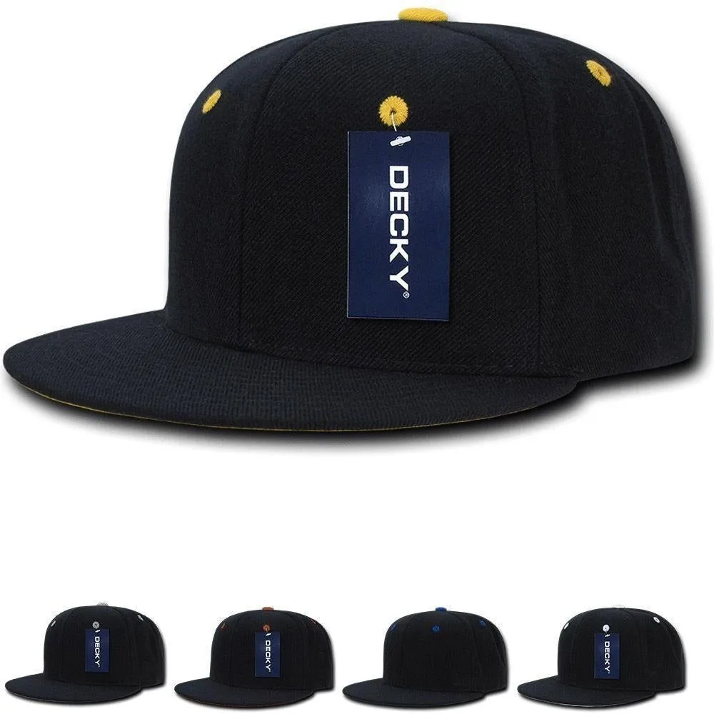 Decky Acrylic Contrasting Accent Snapbacks Baseball Hats Caps Unisex