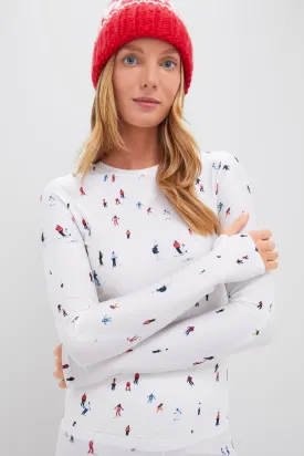 Dede Ski Print Perfect Longsleeve Active Tee