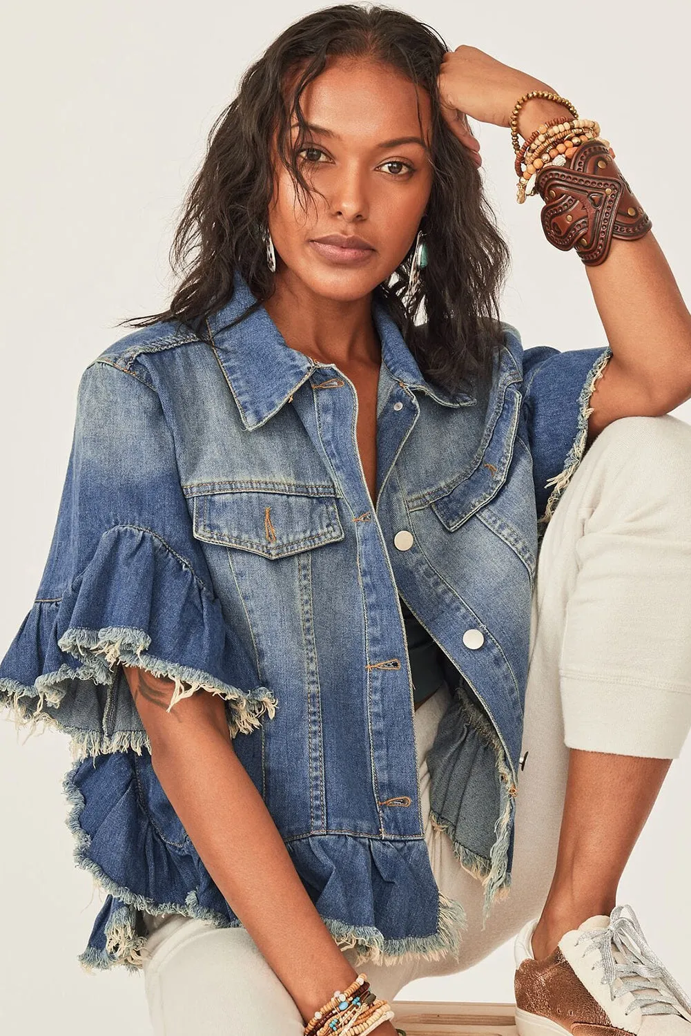 Deep Blue Denim Jacket