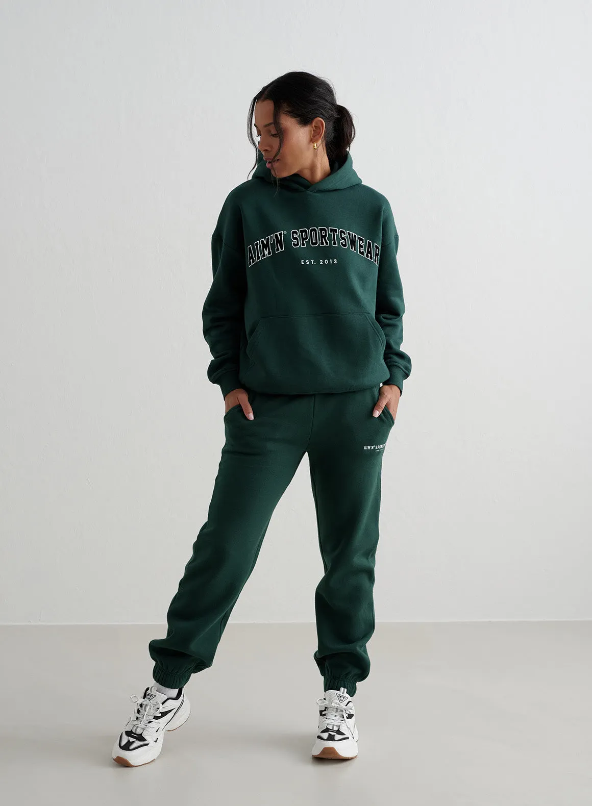 Deep Emerald Varsity Classic Sweatpants