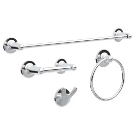 Delta Franklin Brass Astra 4 Piece bath Accessory Set Polished Chrome ATR64-PC