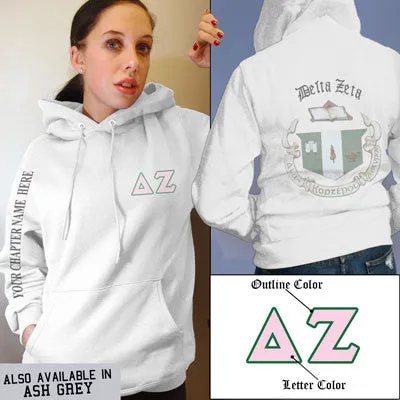 Delta Zeta Crest Hoodie - G185 - SUB