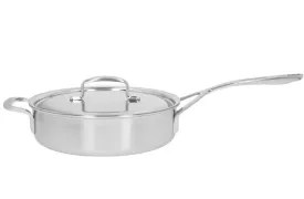 Demeyere 5-Plus Sauté Frying Pan With 2 Handles And Lid, 40850-853-0 - 24 Cm