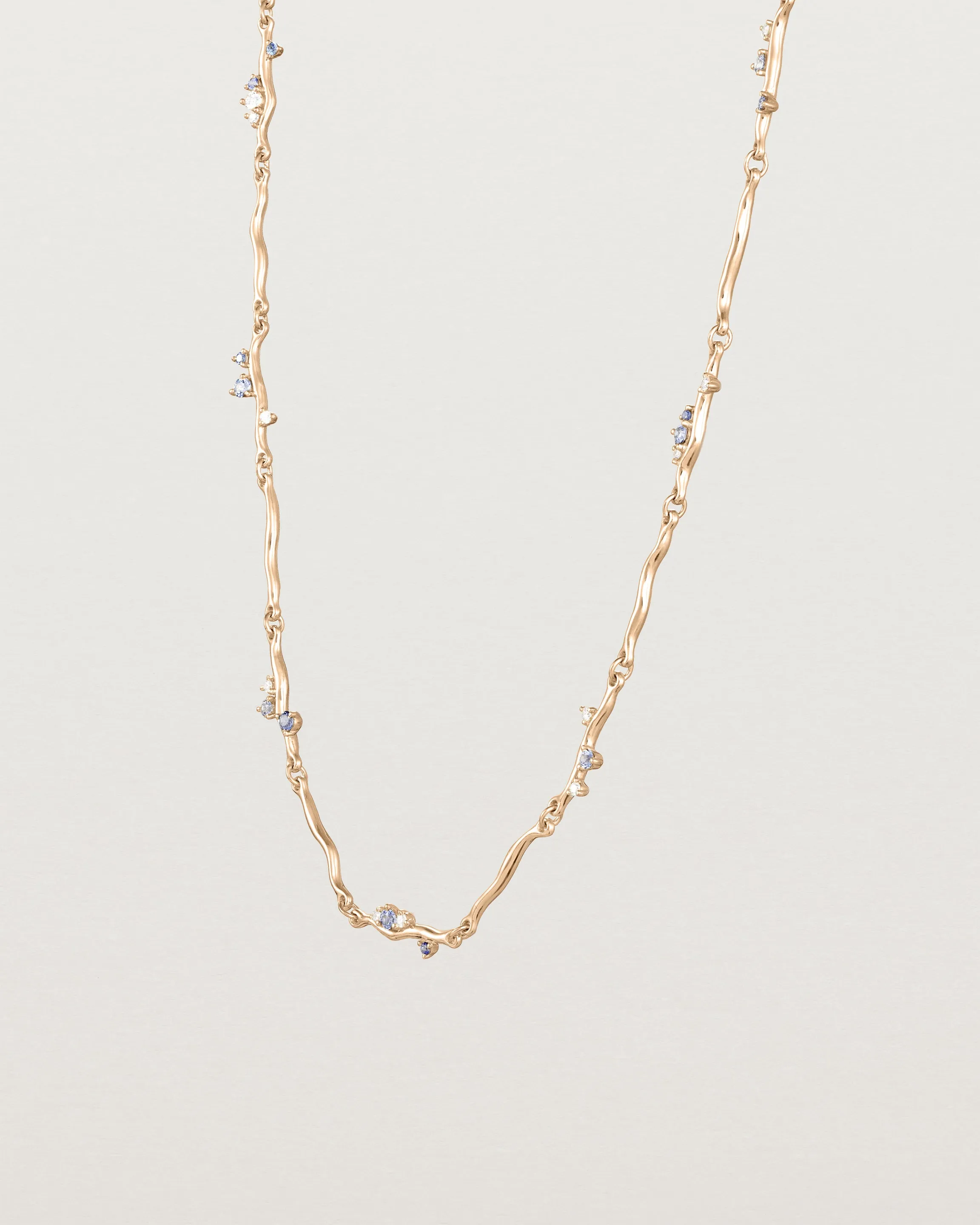 Demi Ember Necklace | Diamond & Ceylon Sapphire