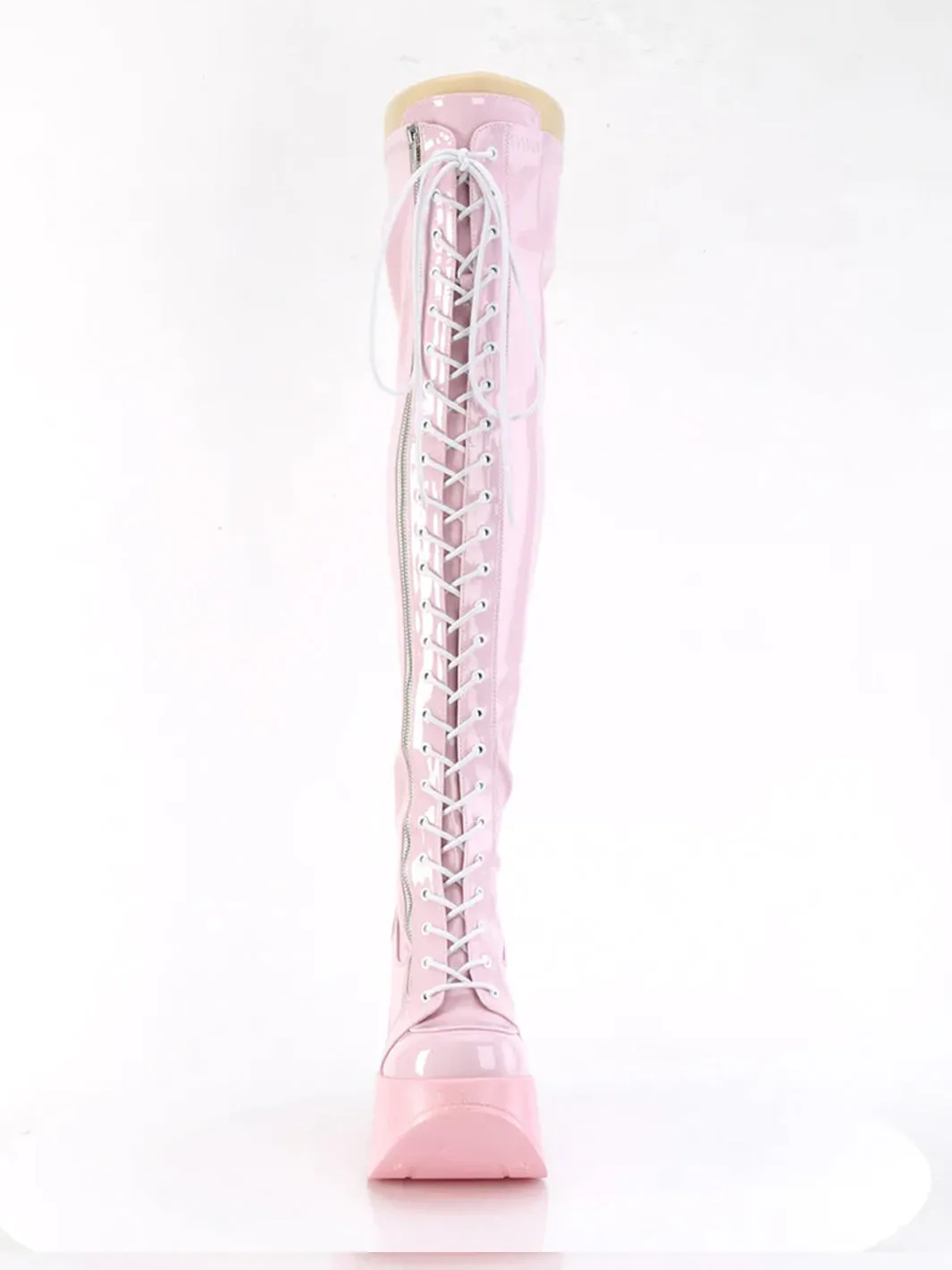 DEMONIA DYNAMITE-300 - PINK STRETCH HOLOGRAM ✰ PRE ORDER ✰