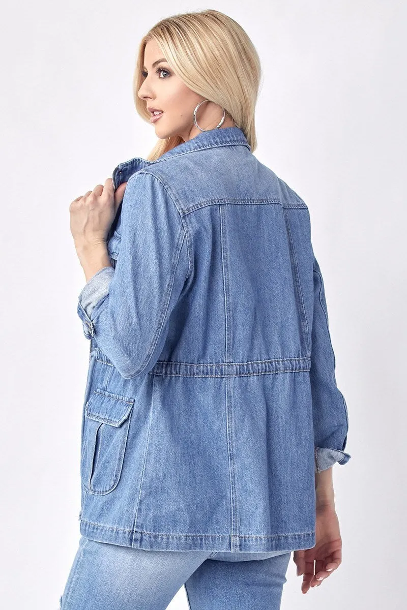 Denim Anorak Jacket | Risen